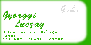 gyorgyi luczay business card